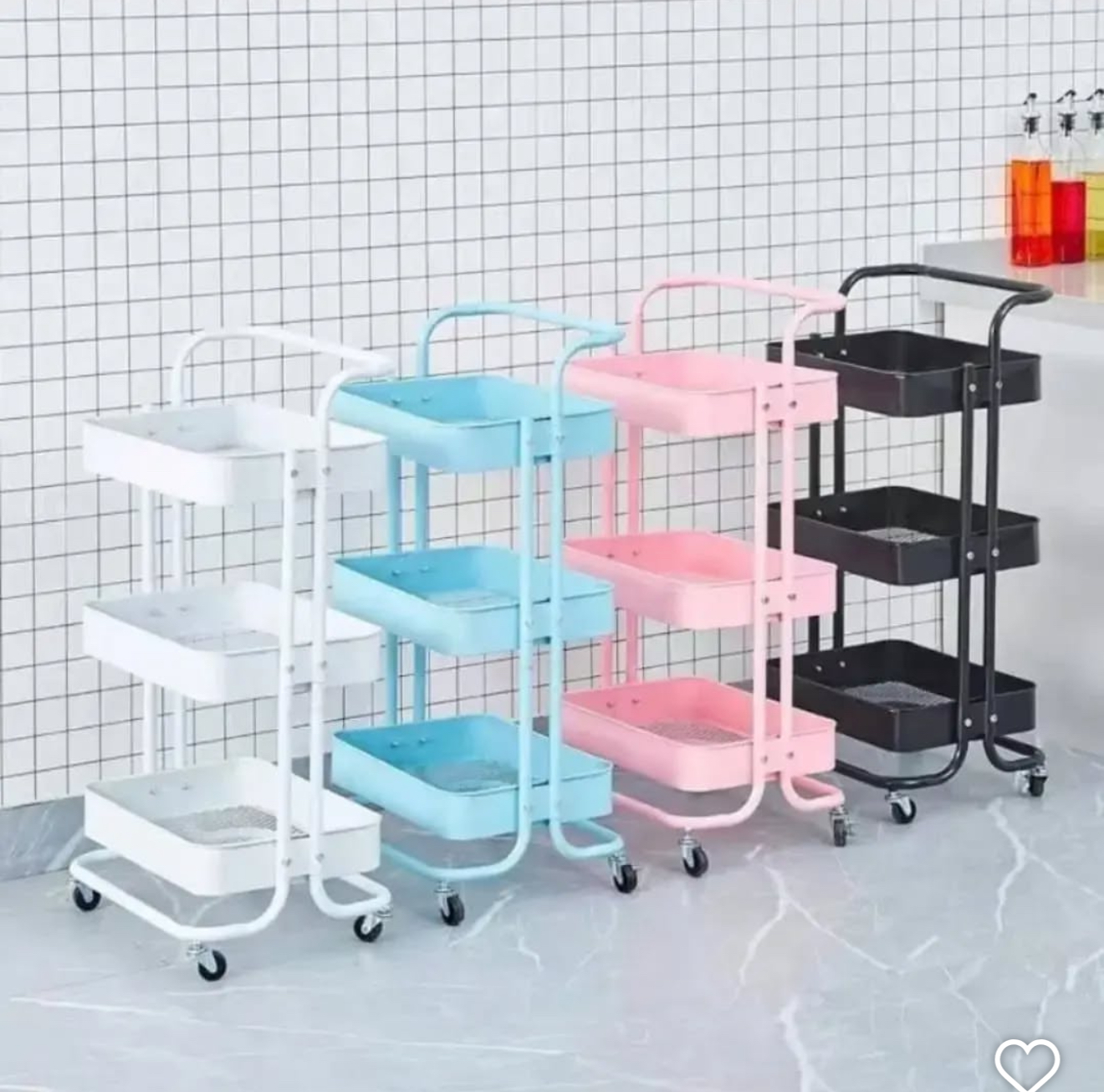 3in1 metal trolley