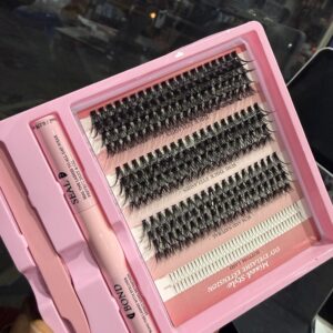 Diy mixed style clusterwith glue and tweezer