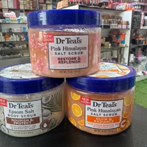 DR TEALS PINK HYMALAYAN SALT SCRUBS